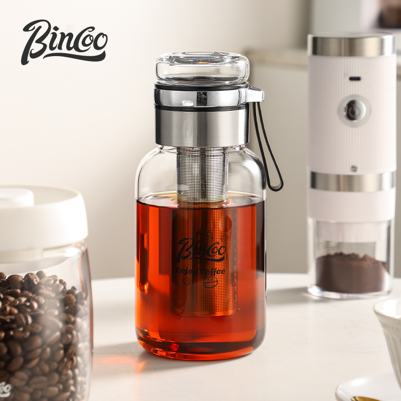 Coffee And Tea Filter - Bincoo Transparente Kaffeetasse, Edelstahl, langer Filter,