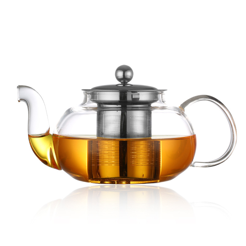 Coffee Tea And Sugar Canister Set - 600/800 ml Hitzebeständige Glas Teekanne Blume
