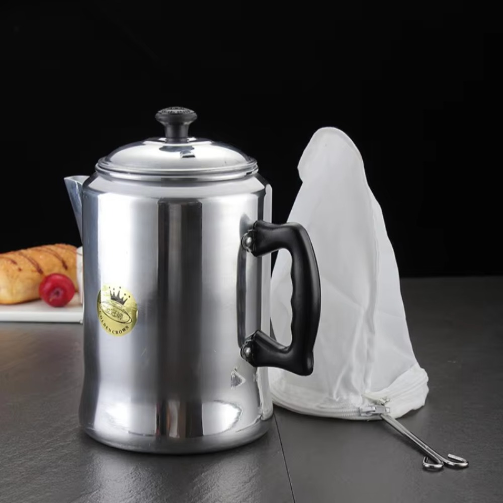 Coffee Tea Hong Kong - Hongkong-Stil Kaffeekanne für den Herd, 3L