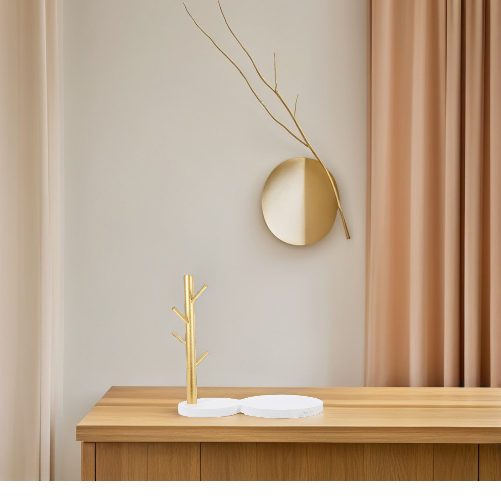 Coffee Tea Stand - Holz-Tassenständer, leicht zu reinigen, minimalistisches Tassenregal