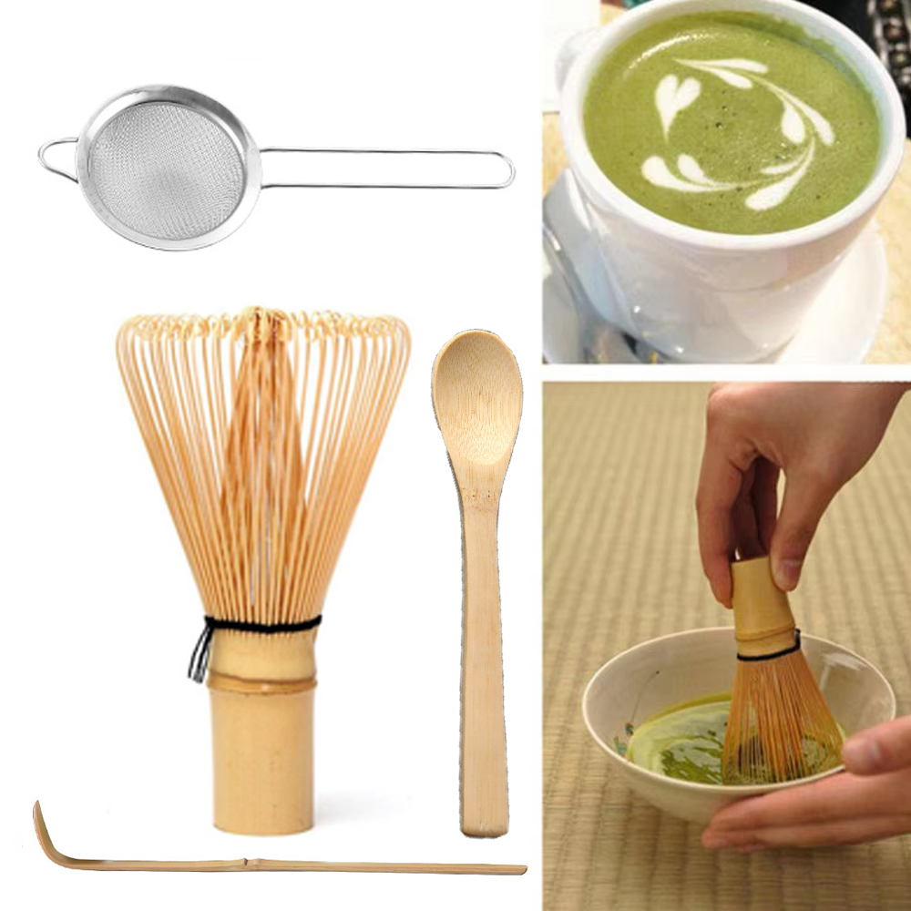 Matcha Whisk Set - Matcha-Schneebesen-Set enthält Matcha-Schneebesen und -Löffel. Der