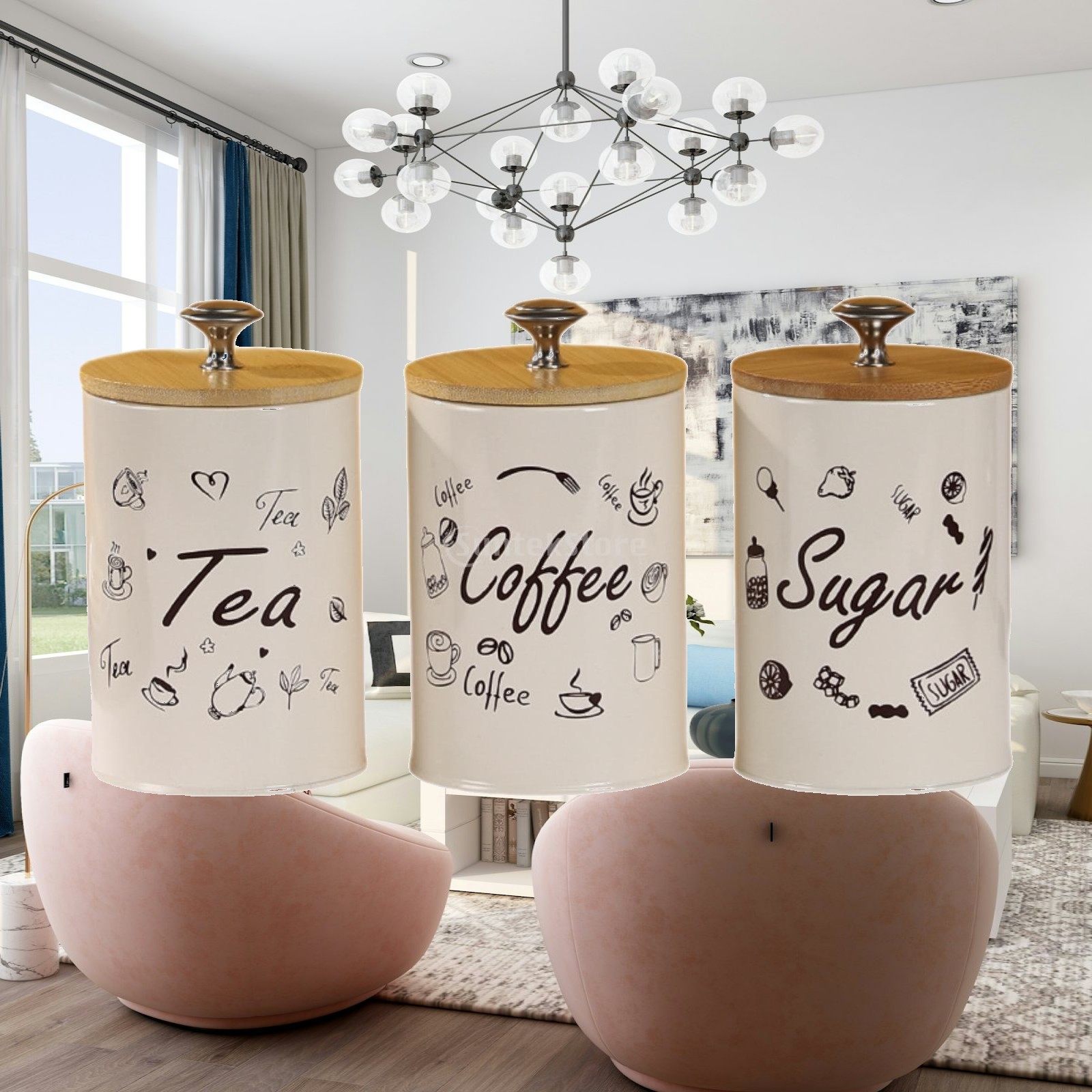 Landhaus Kaffee Tee Zucker Vor – Coffee Tea And Sugar Canister Set Bewertung und Preis