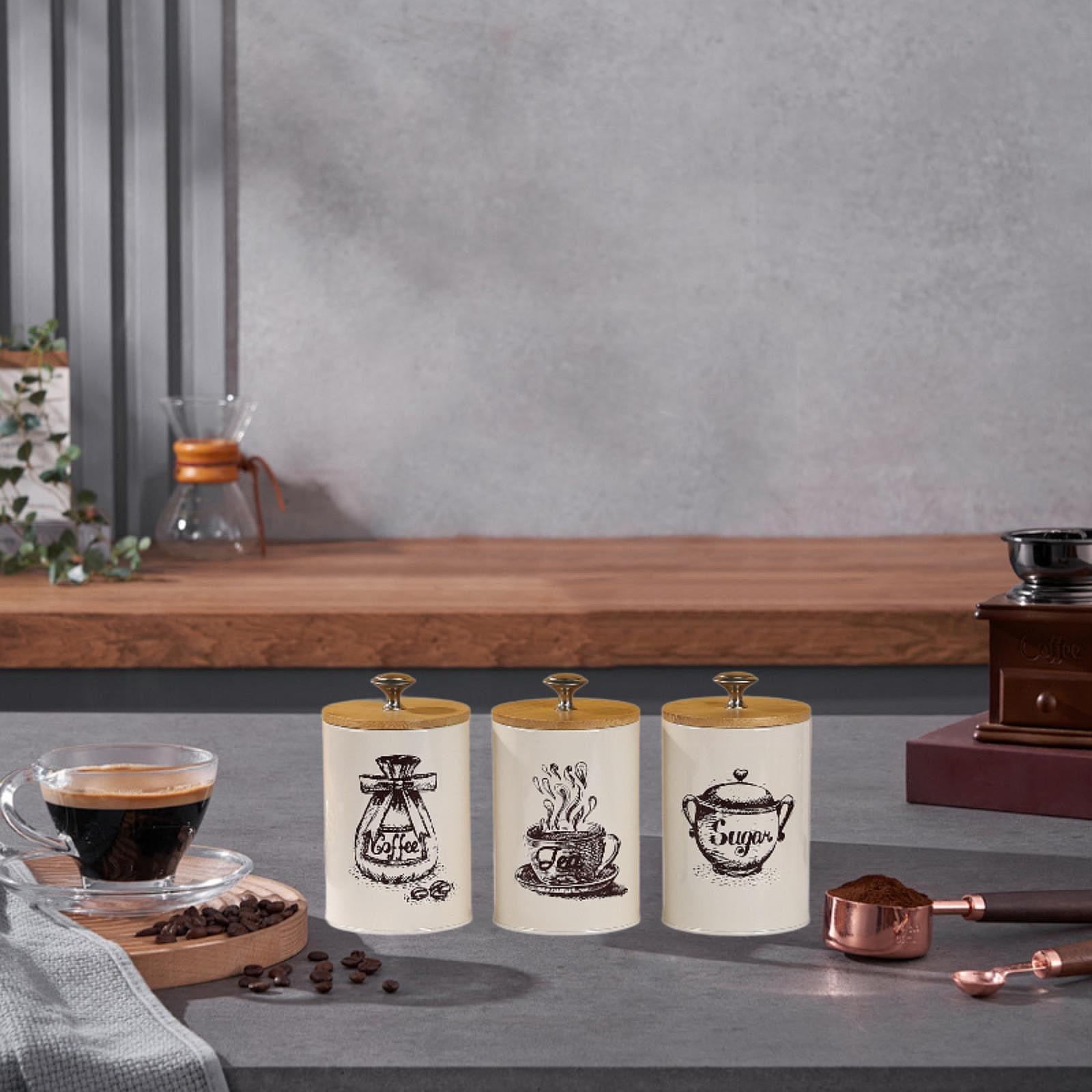 Landhaus Kaffee Tee Zucker Vor – Coffee Tea And Sugar Canister Set Bewertung und Preis