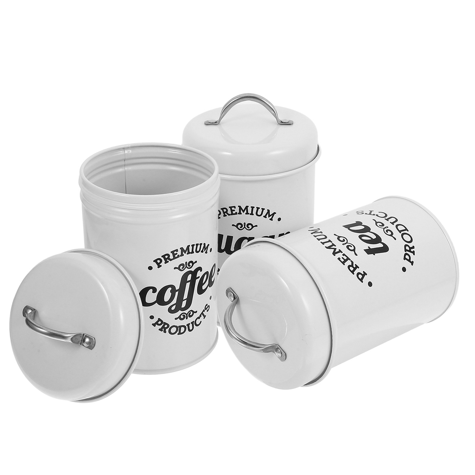 Versiegeltes Eisenbehälter-Set – Coffee Tea And Sugar Canister Set Bewertung und Preis