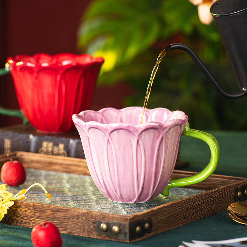 Florales Keramikbecher-Set, Pa – Morning Tea Coffee Bewertung und Preis