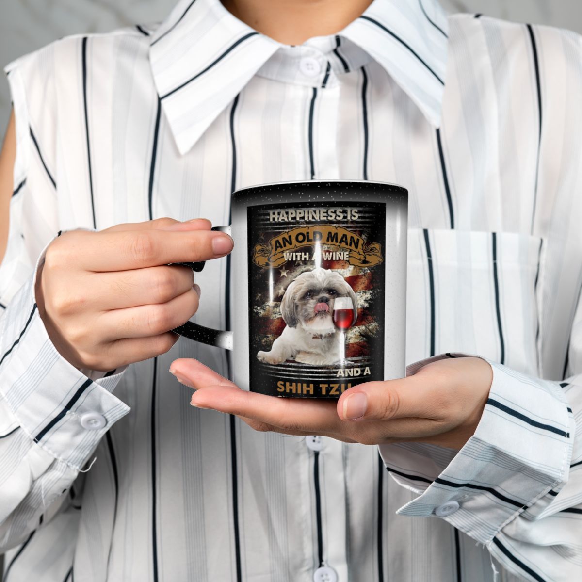 Glück ist ein alter Mann mit e – Coffee Tea Near Bewertung und Preis