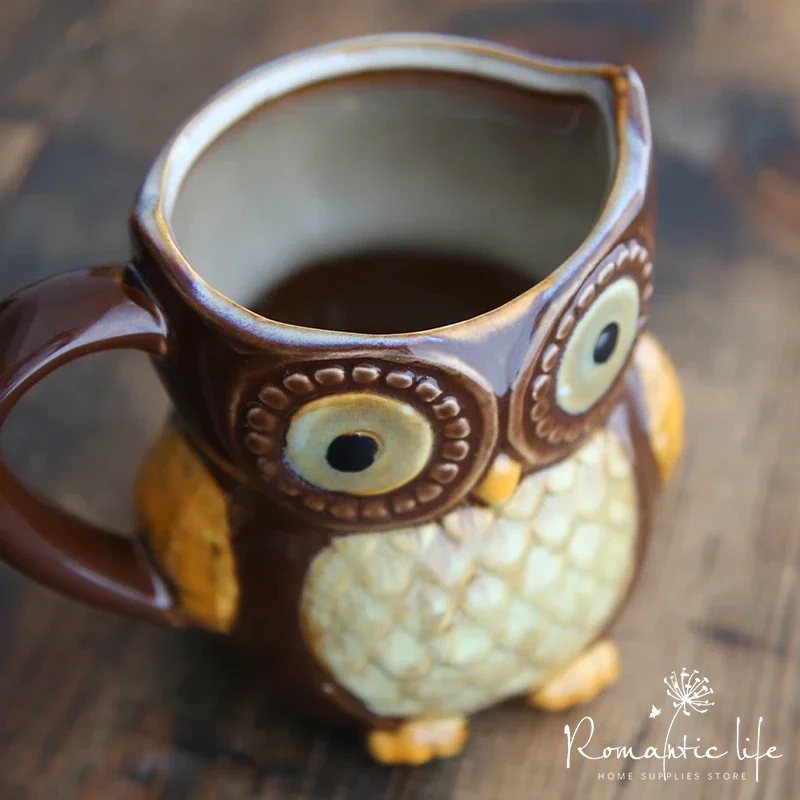 Süßes Eulen-Cartoon-Kaffeetrin – Morning Tea Coffee Bewertung und Preis