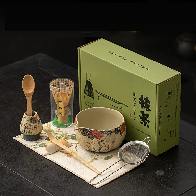 8-teiliges japanisches Feuerst – Matcha Whisk Set Bewertung und Preis