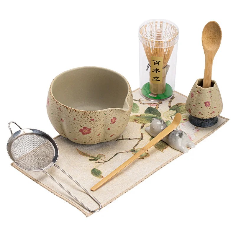 8-teiliges japanisches Feuerst – Matcha Whisk Set Bewertung und Preis