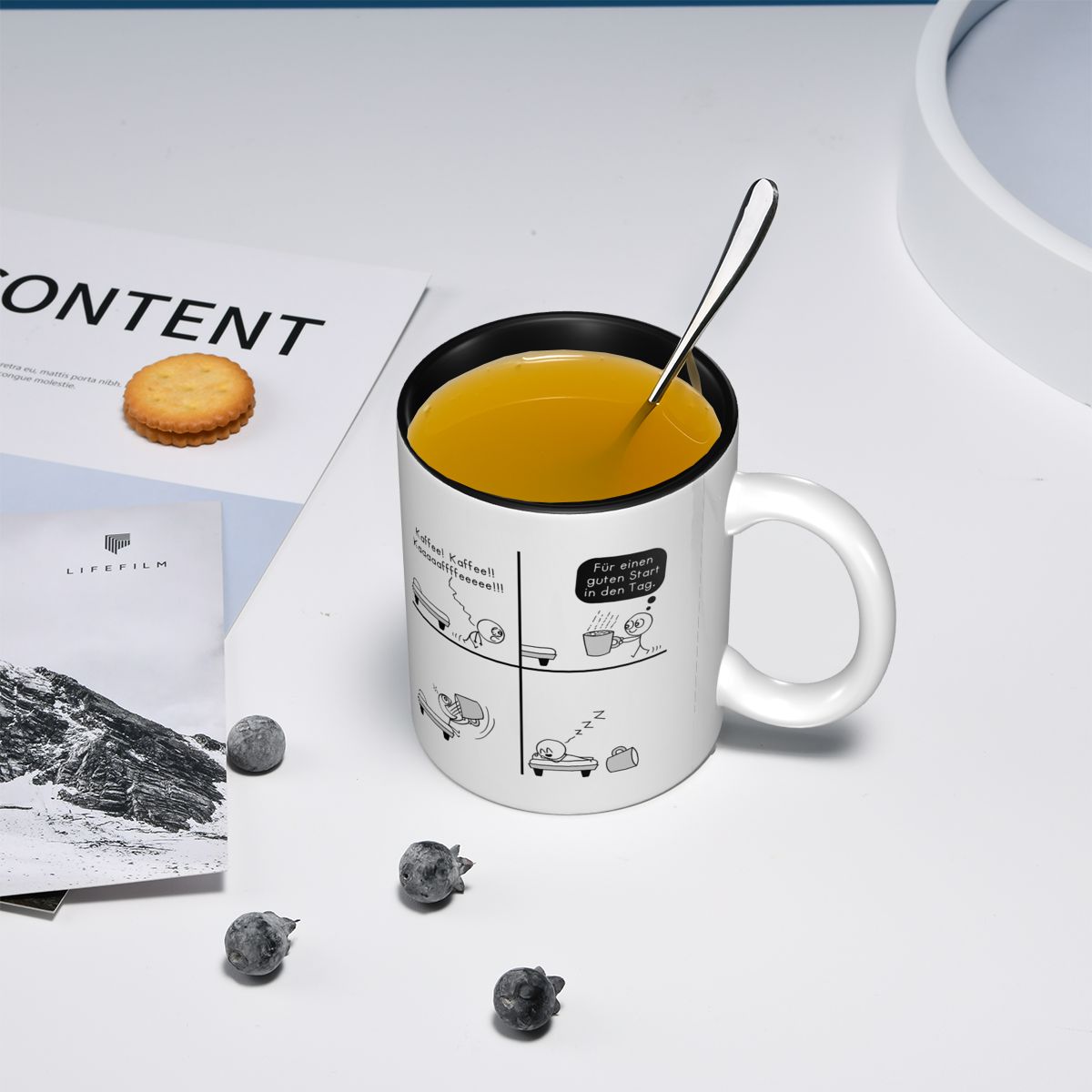 Lustige Keramik-Kaffeetasse fü – Morning Tea Coffee Bewertung und Preis