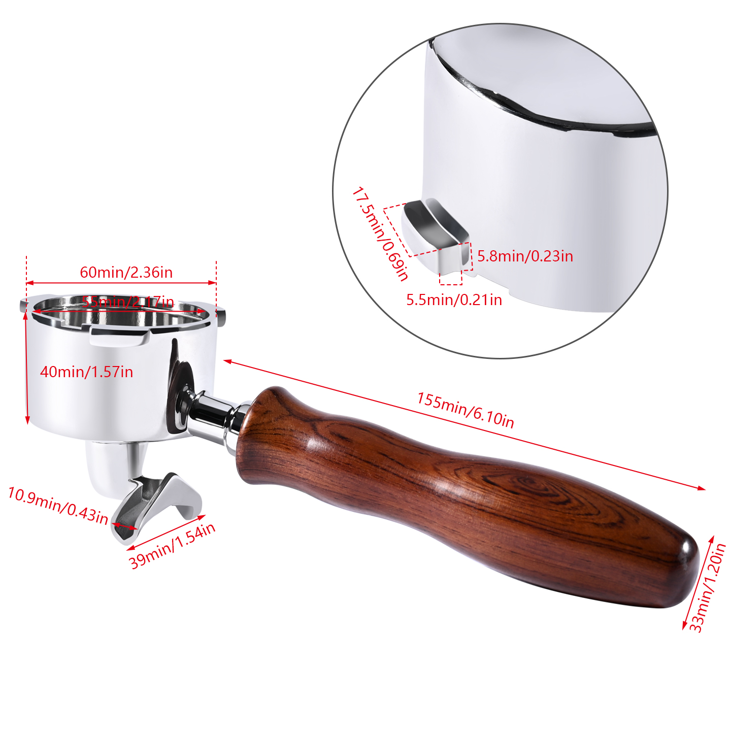 51 mm Doppelauslauf-Kaffee-Sie – Coffee And Tea Filter Bewertung und Preis